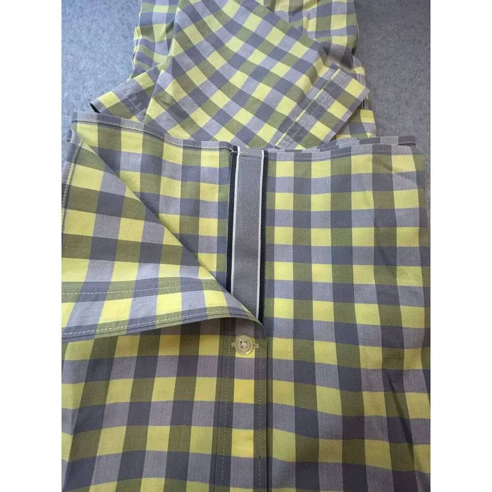 Banana Republic XL Gingham Utility Short Sleeve Plaid Button Up Shirt